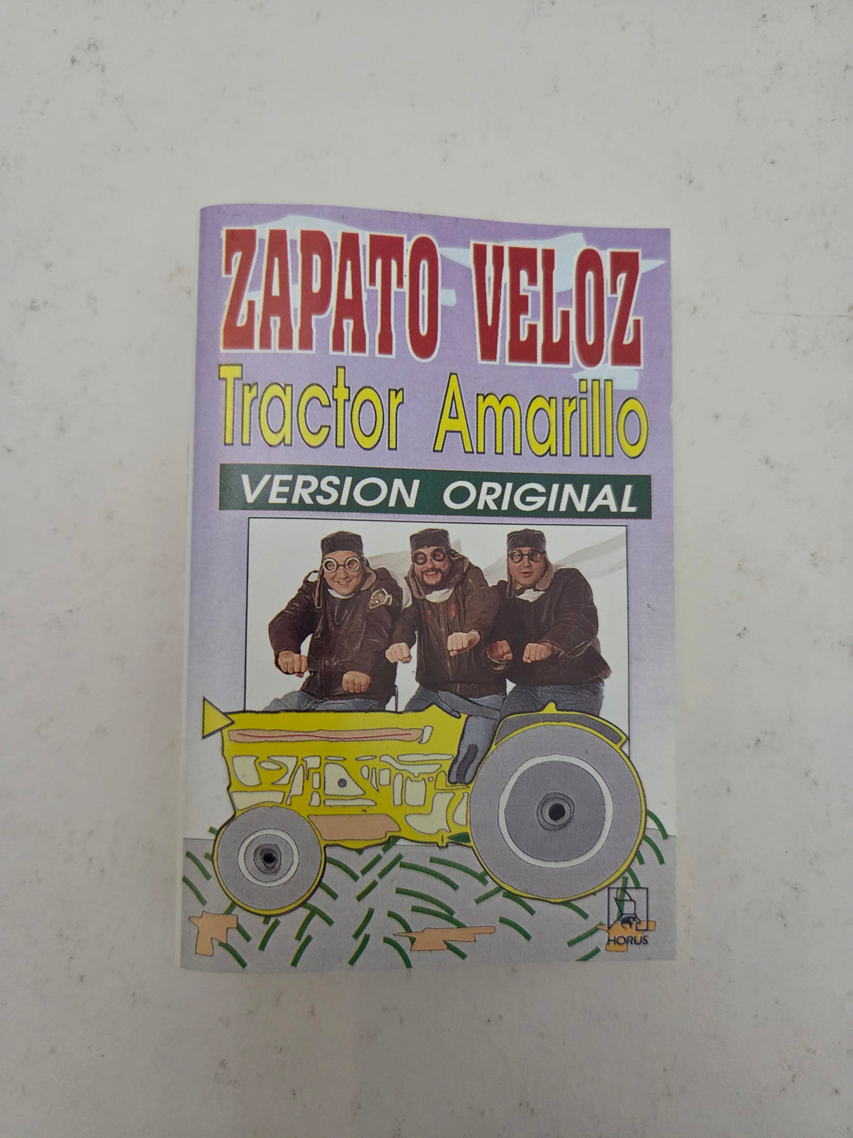 Cassette Zapato Veloz. Tractor amarillo