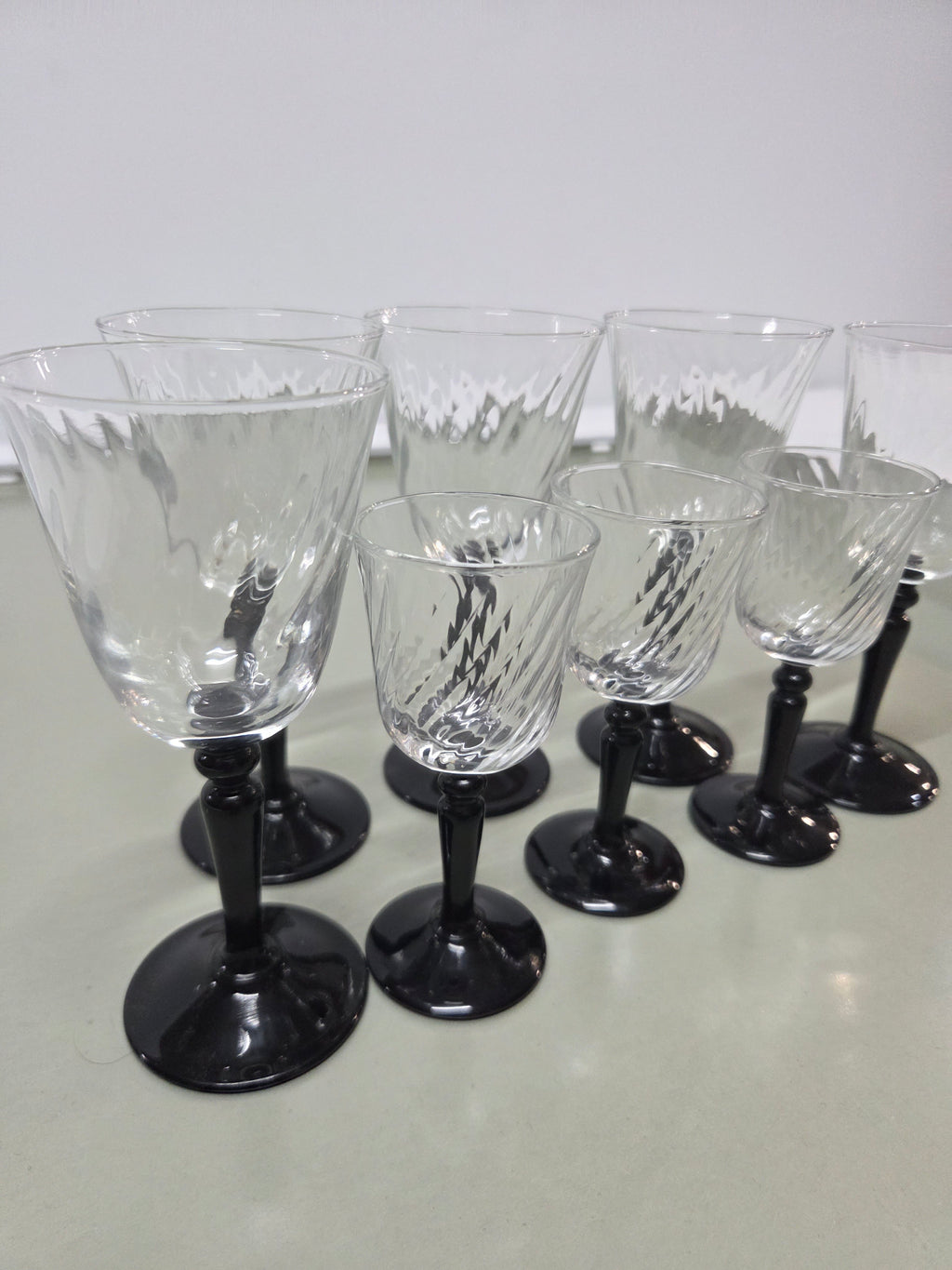 Lote de 8 copas vintage francesas