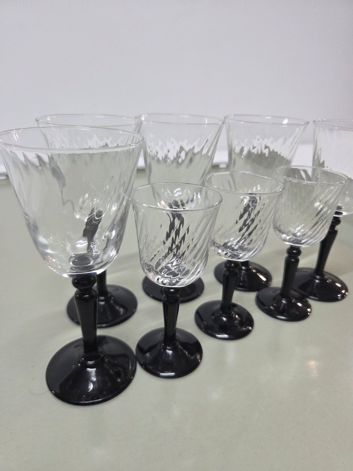 Lote de 8 copas vintage francesas