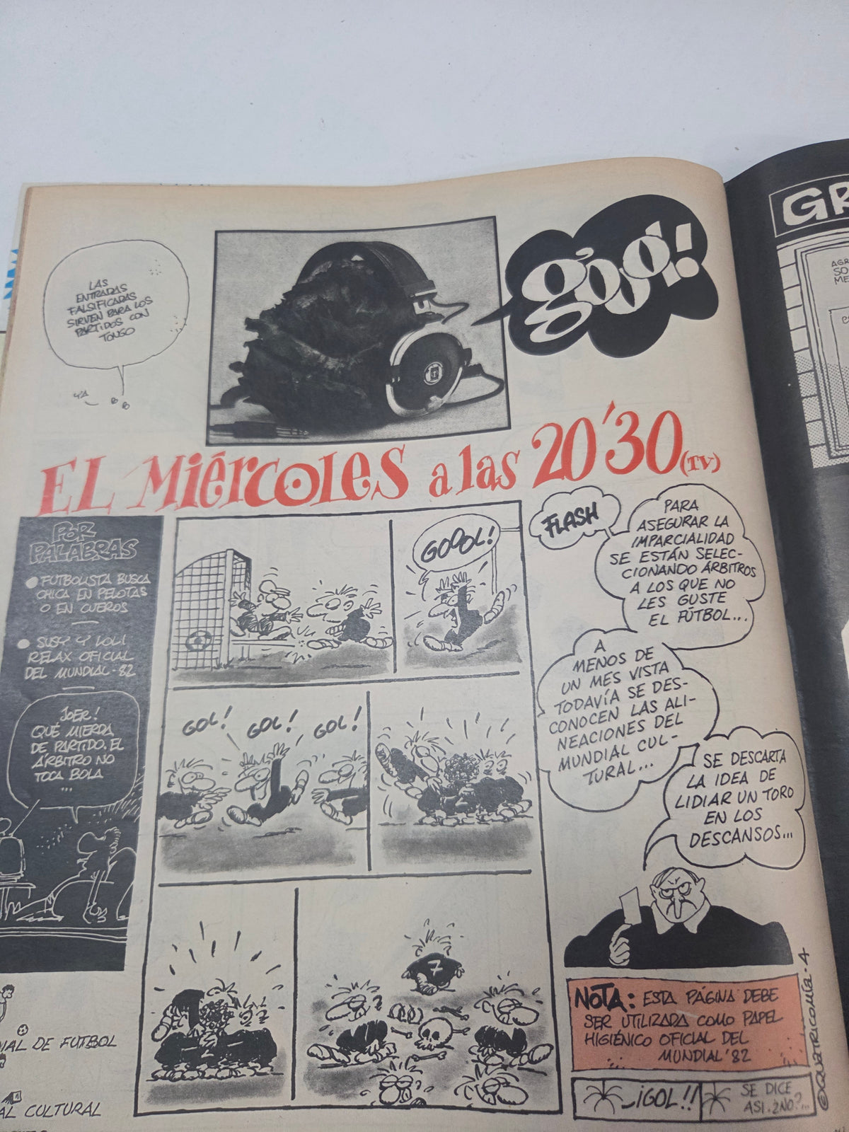 Revista "El jueves" junio de 1982