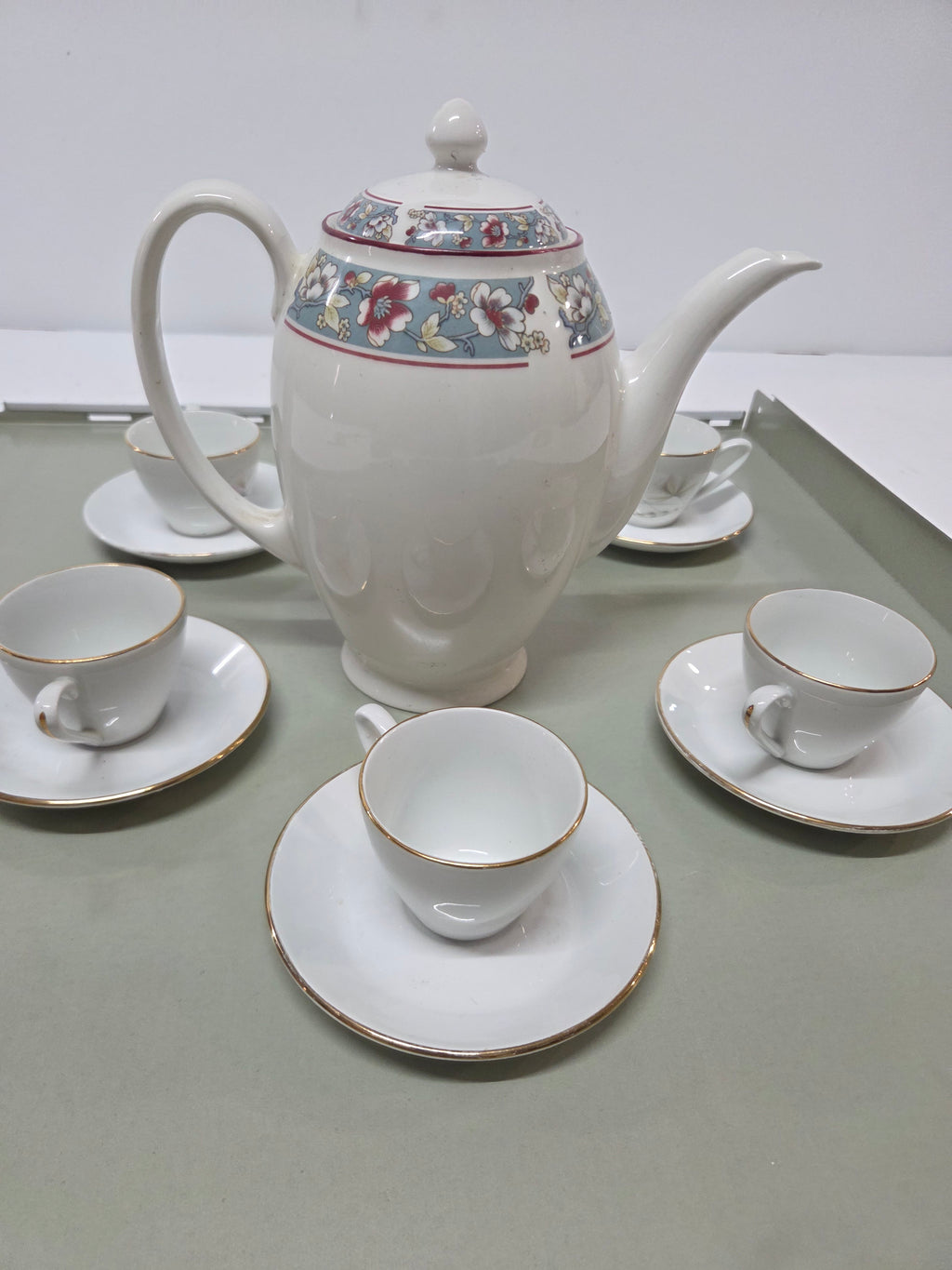 Juego de café vintage de porcelana Porzelanit