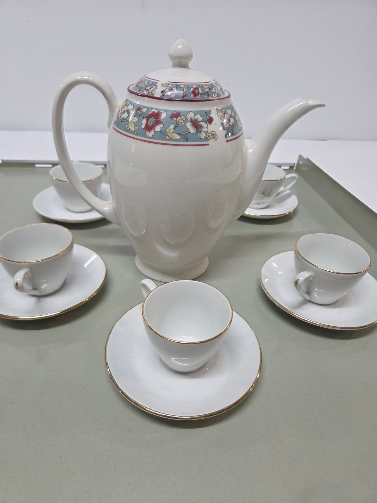Juego de café vintage de porcelana Porzelanit