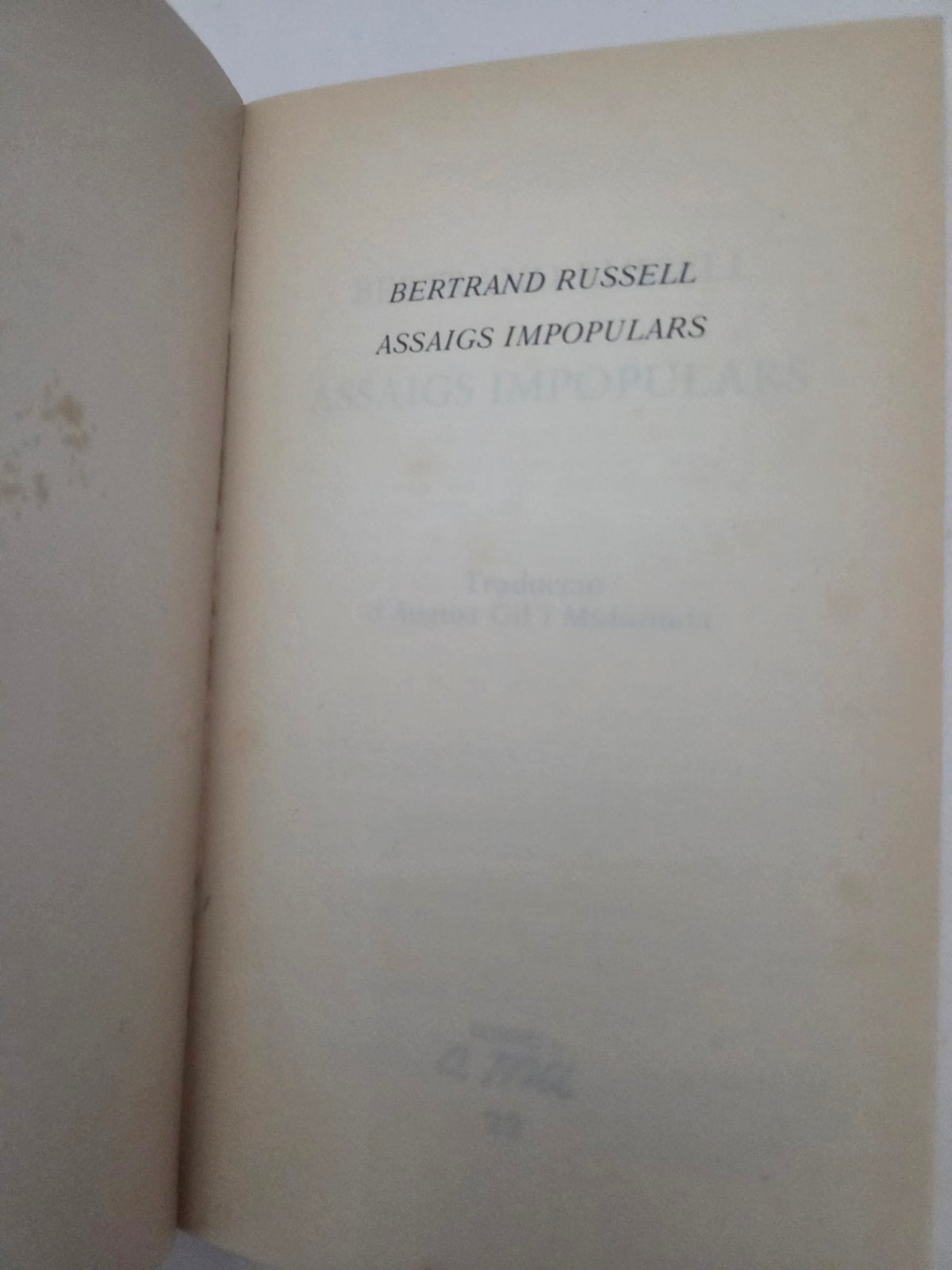 Assaigs impopulars - Bertrand Russell