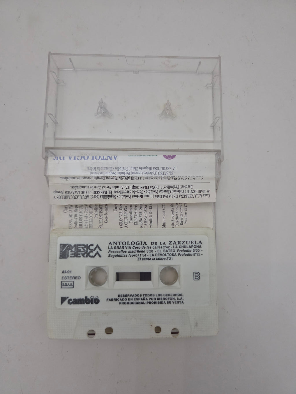 Cassette Antología de la Zarzuela - San Isidro 92