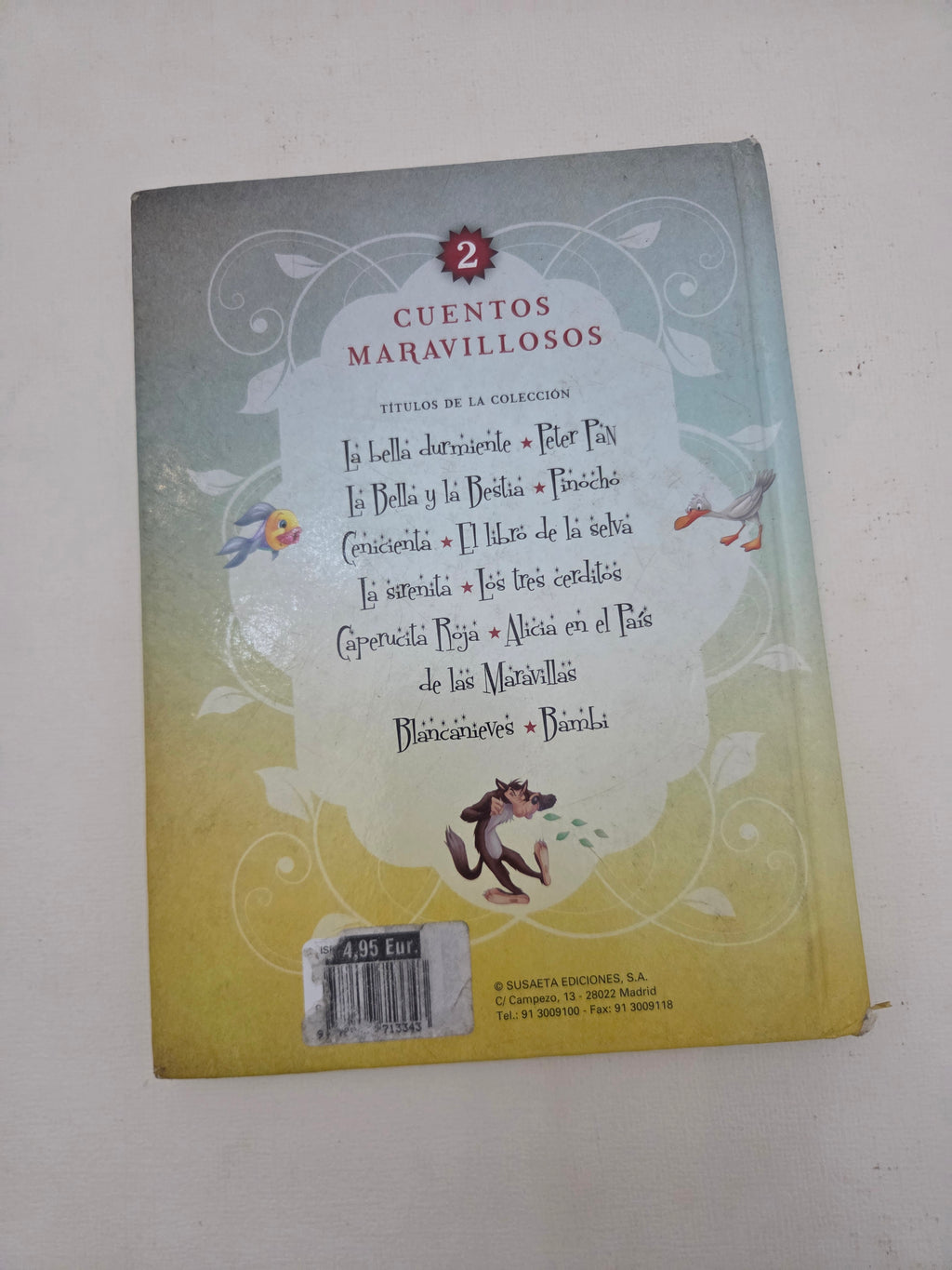 Libro Infantil Cuentos Maravillosos: La Sirenita / Los Tres Cerditos