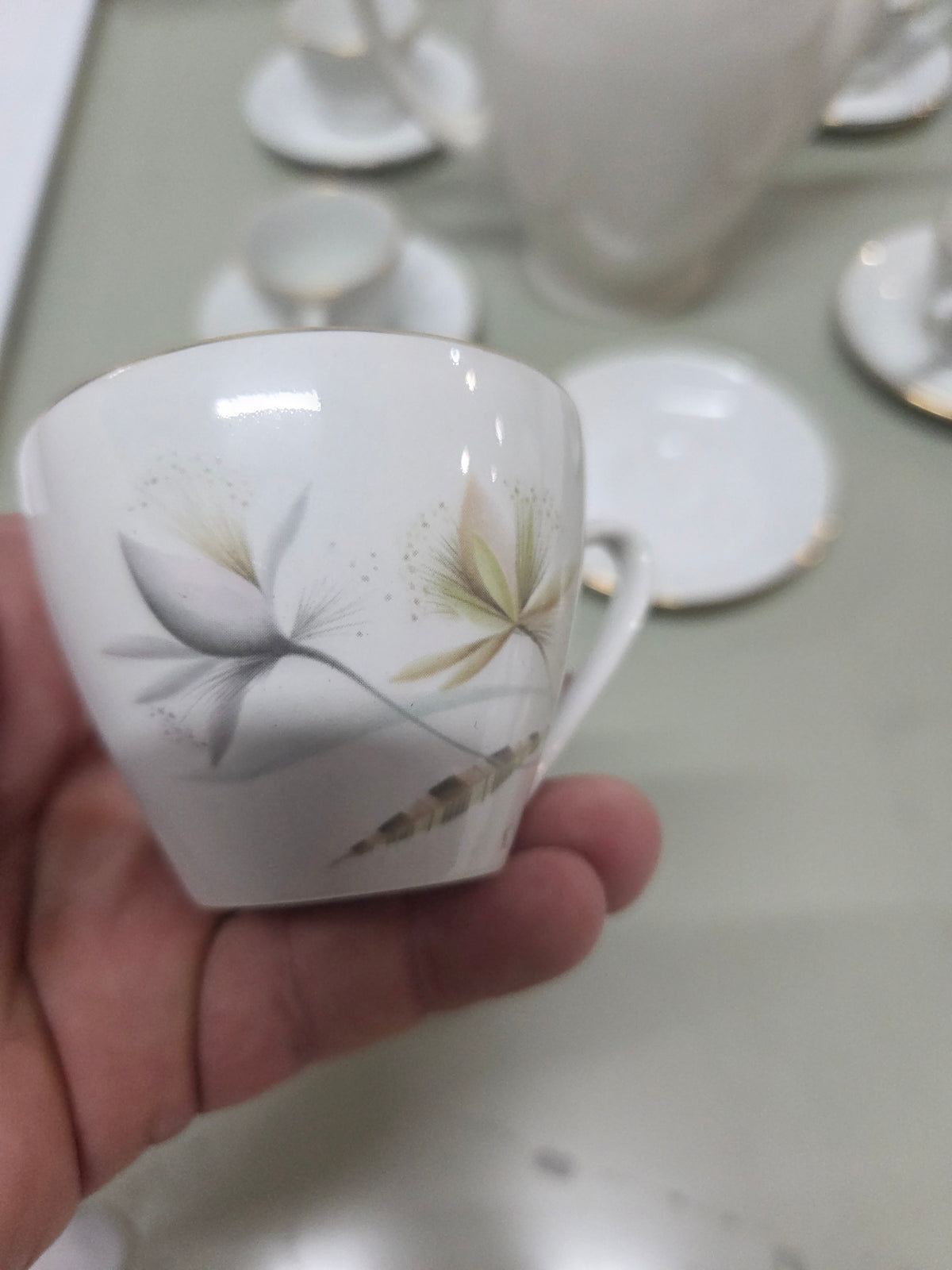 Juego de café vintage de porcelana Porzelanit