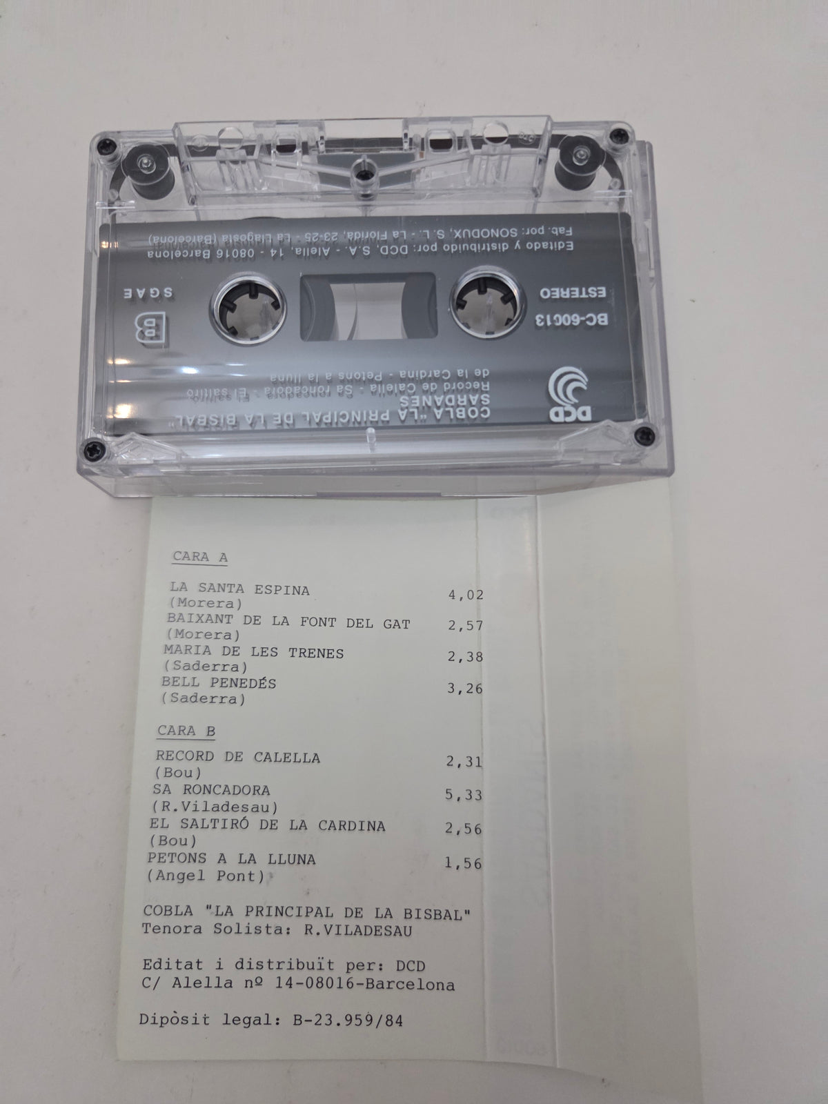 Cassette Original Cobla La Principal de La Bisbal – La Santa Espina (Sardanes Vol. 1)
