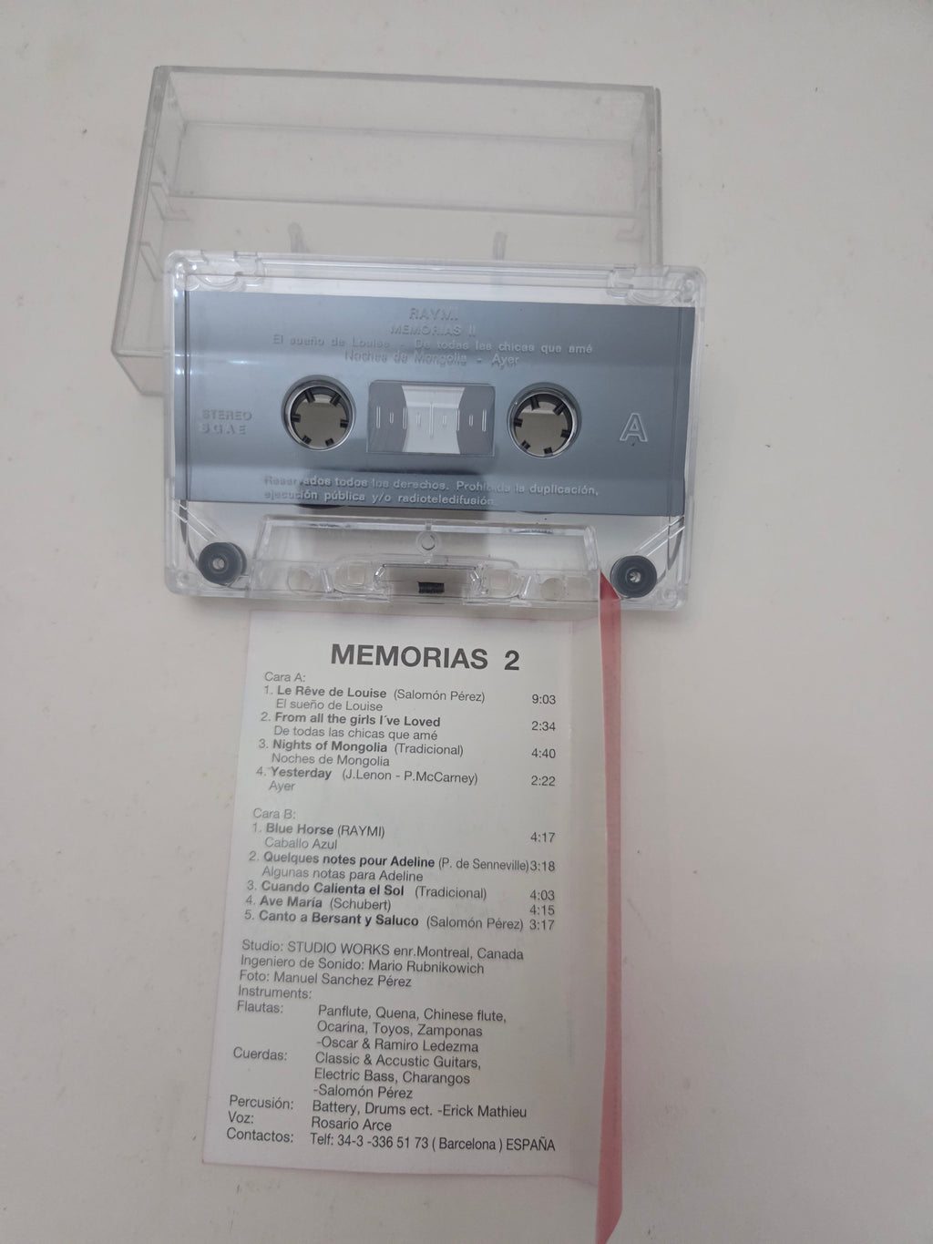 Cassette Original Raymi – Memorias-2