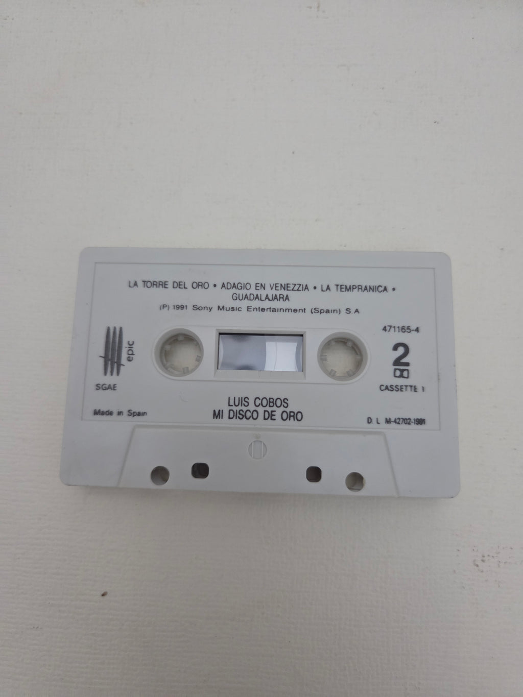 Cassette Luis Cobos – Mi Disco de Oro