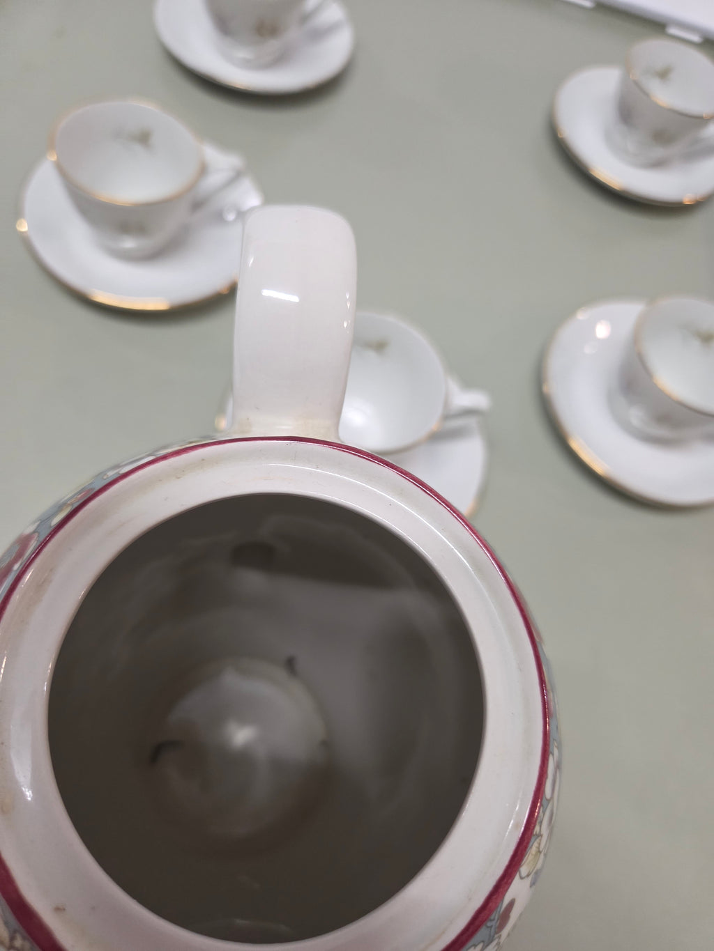 Juego de café vintage de porcelana Porzelanit