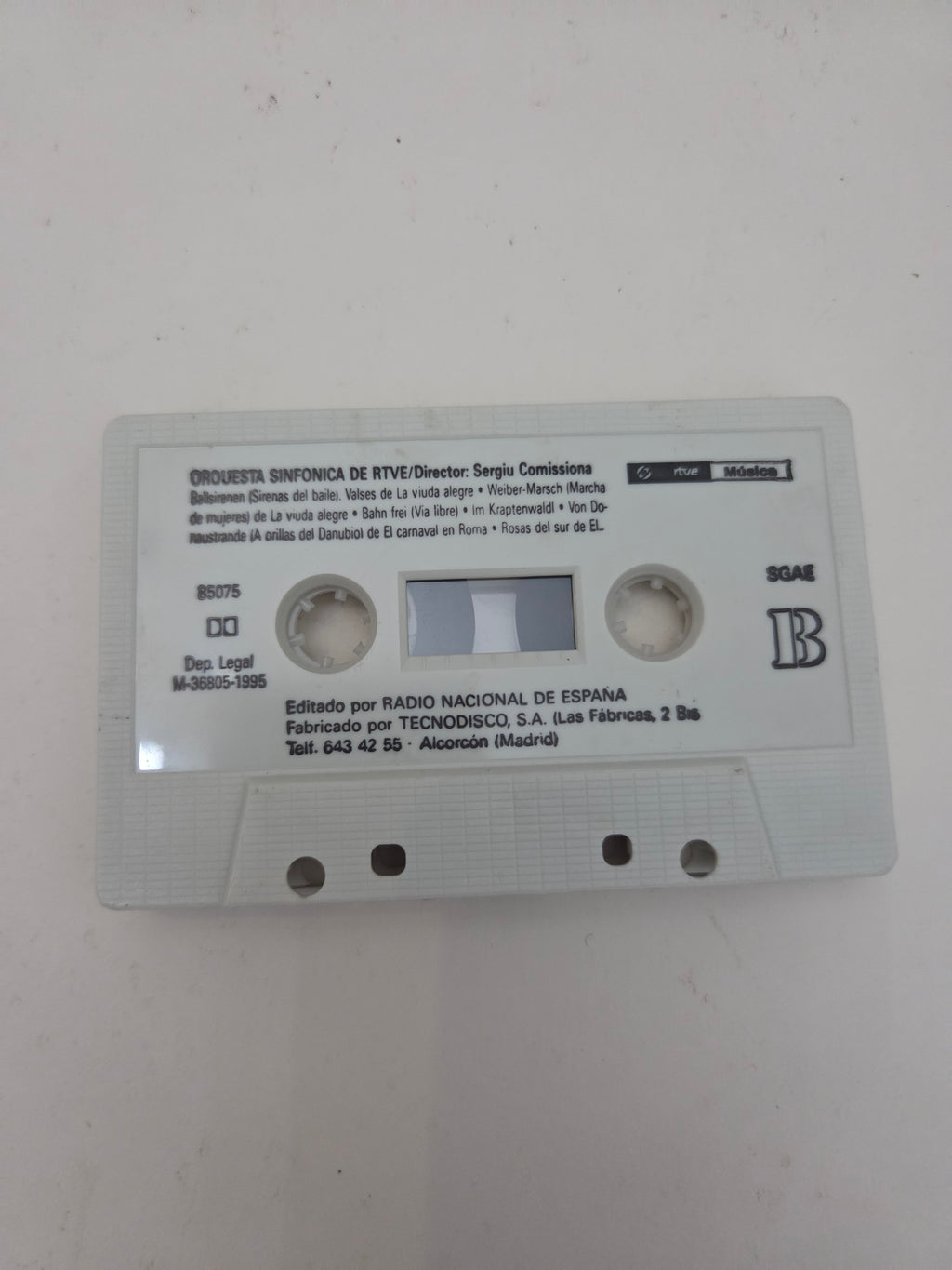 Orquesta Sinfónica de RTVE – Cassette Original "Suspiros de Viena" (Edición RNE 1995)