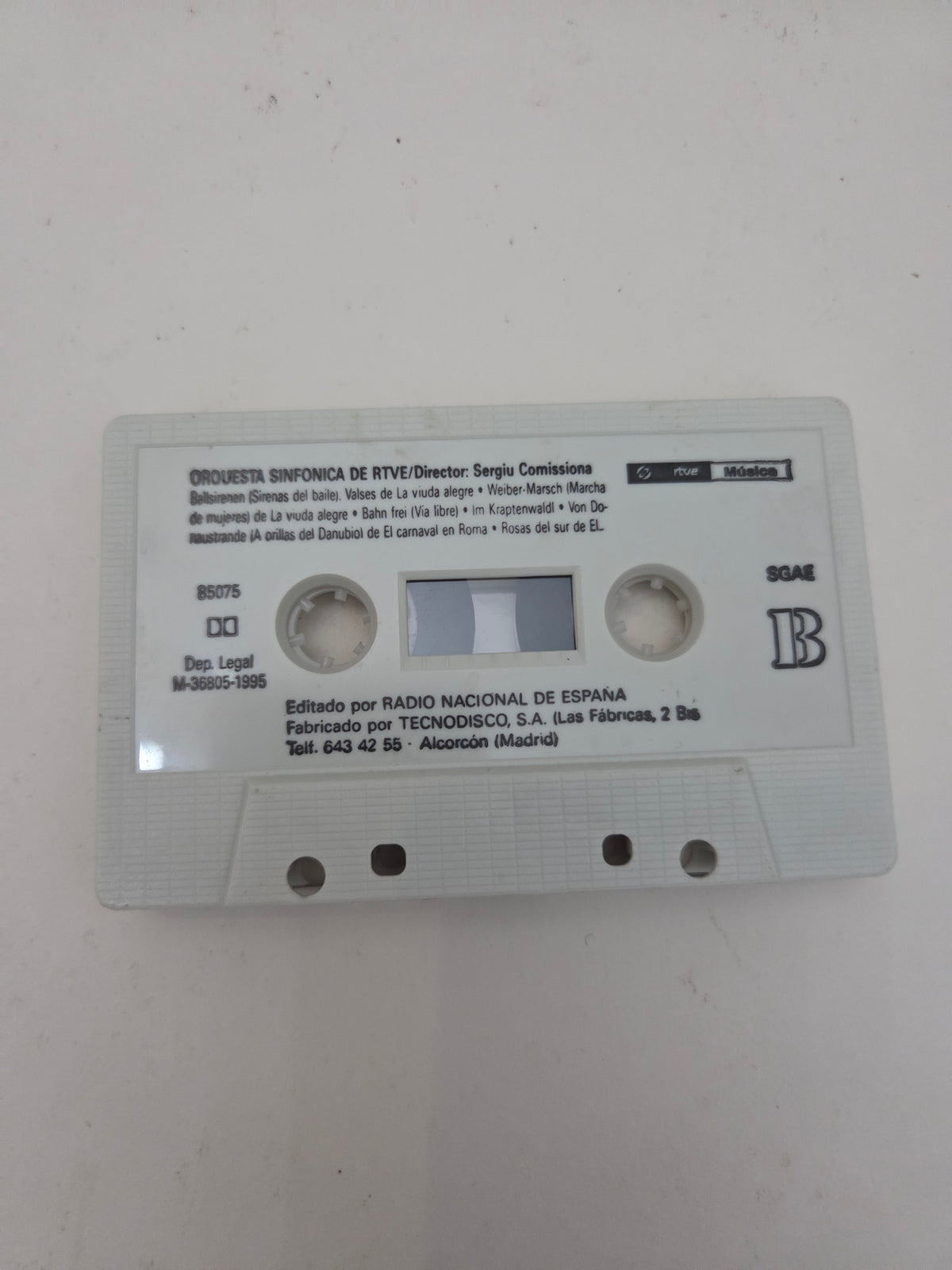 Orquesta Sinfónica de RTVE – Cassette Original "Suspiros de Viena" (Edición RNE 1995)