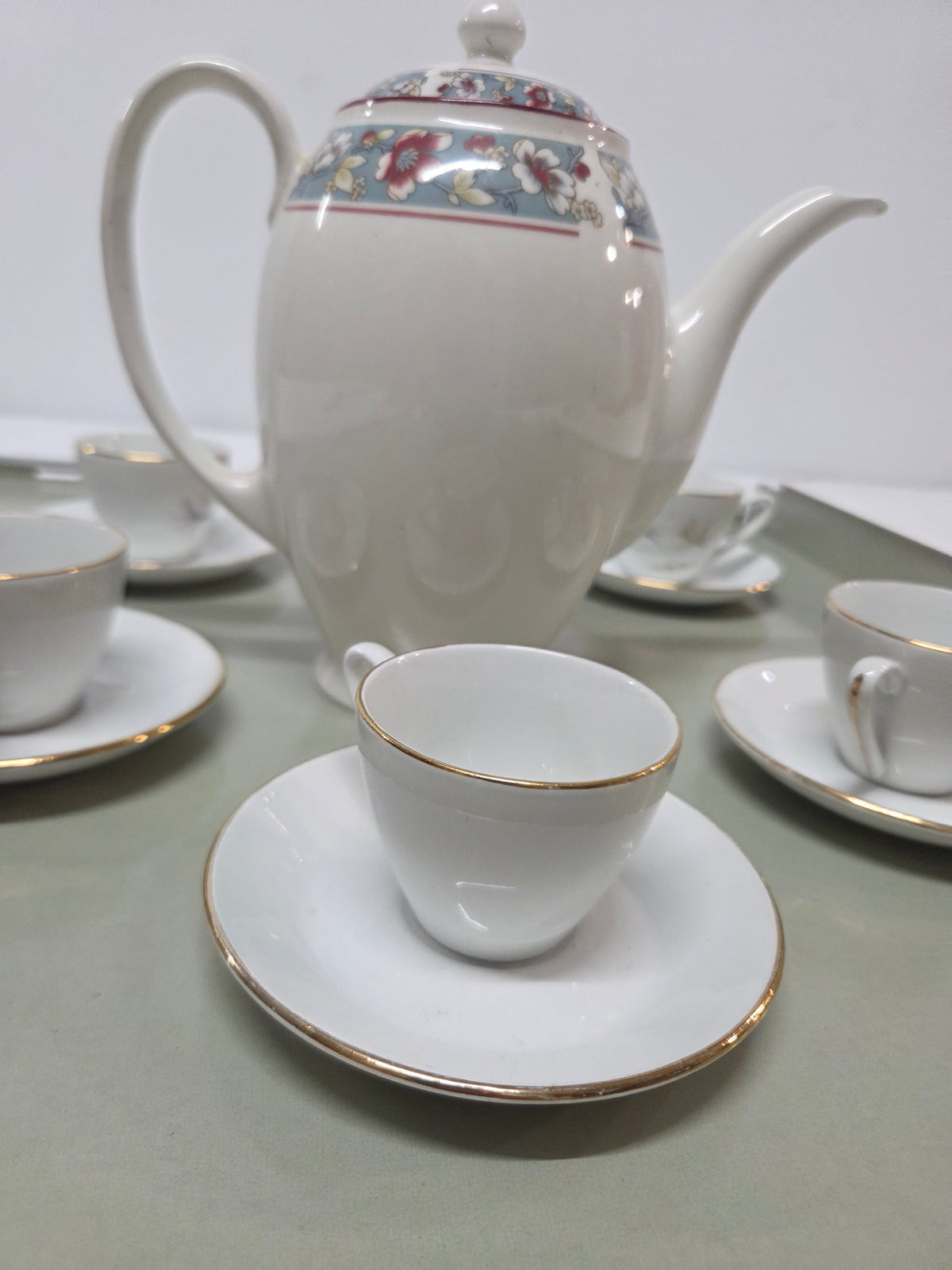 Juego de café vintage de porcelana Porzelanit