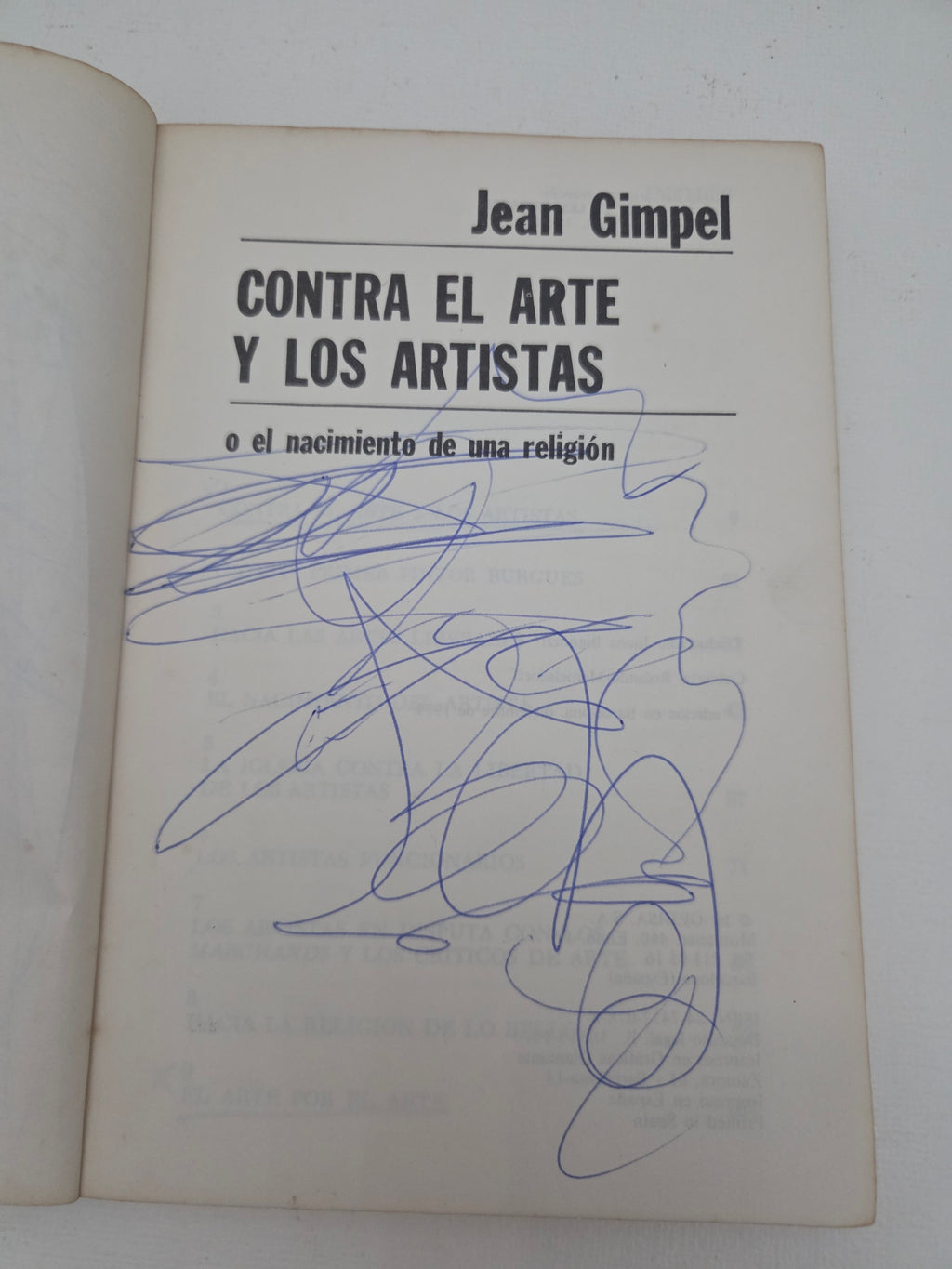 Contra el Arte y los Artistas Jean Gimpel
