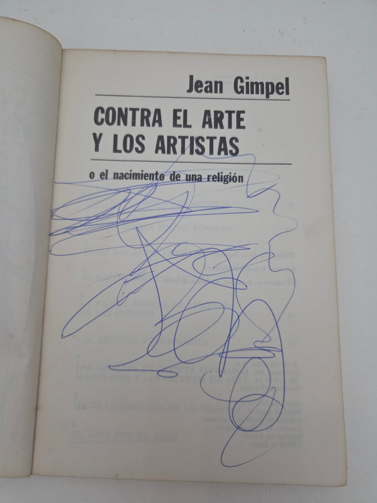 Contra el Arte y los Artistas Jean Gimpel