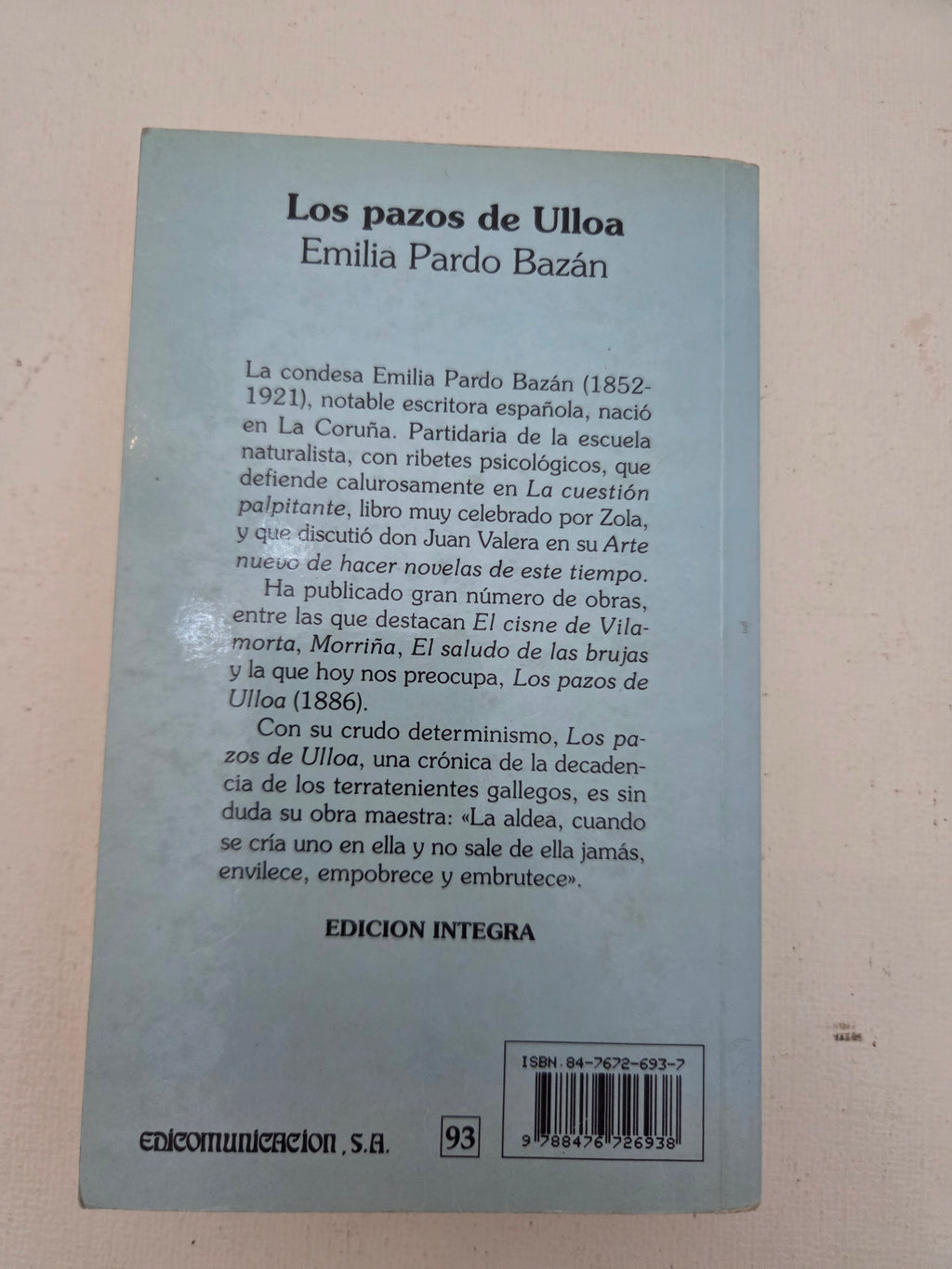 Los Pazos de Ulloa - Emilia Pardo Bazán