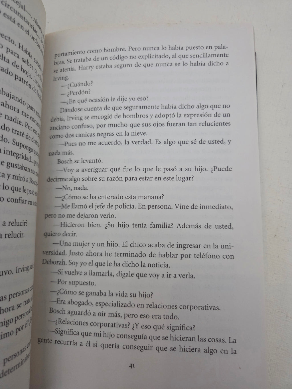 "Cuesta abajo" - Michael Connelly