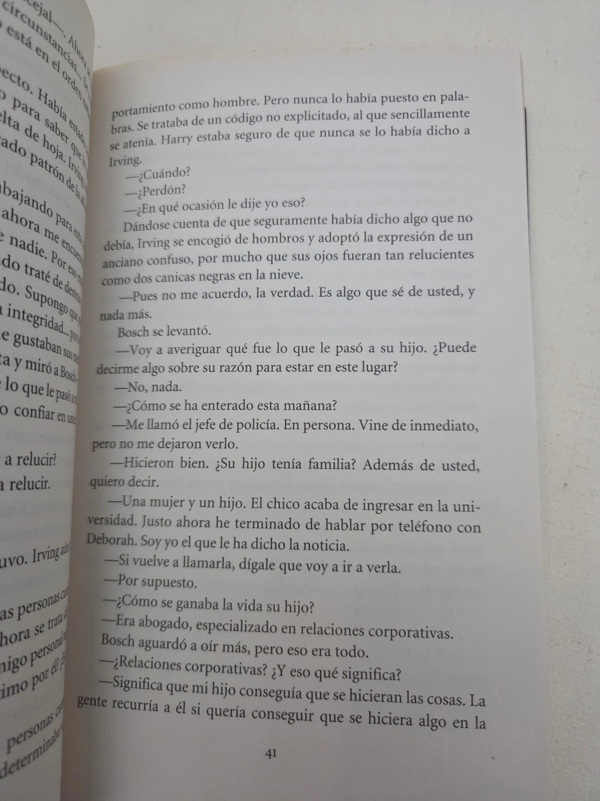 "Cuesta abajo" - Michael Connelly