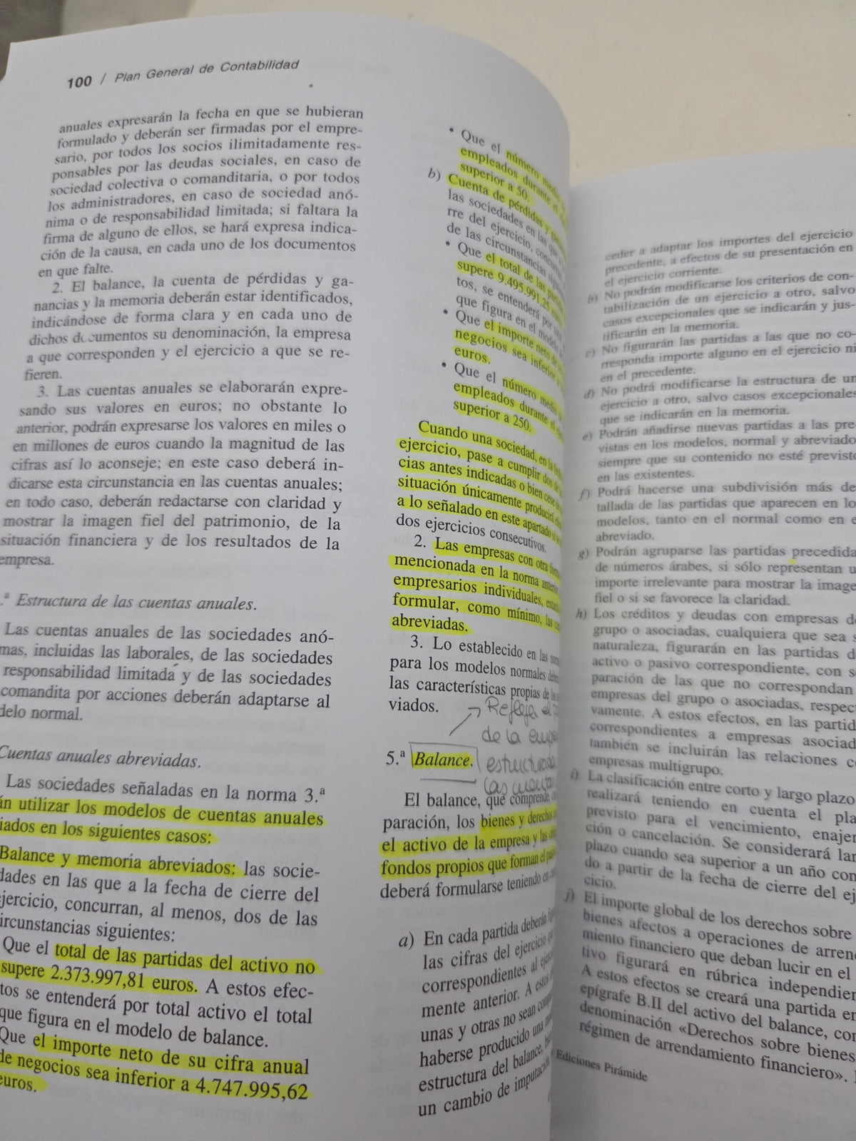 Plan General de Contabilidad (6.ª Edición)